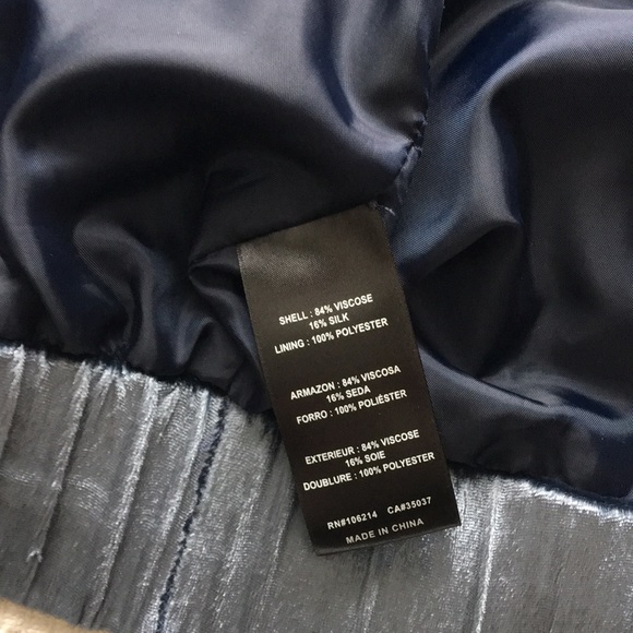 Joe’s Blue velvet bomber jacket - Picture 4 of 4